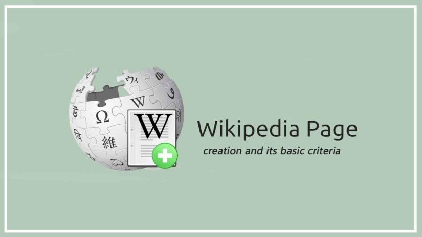 wikipedia page creation service